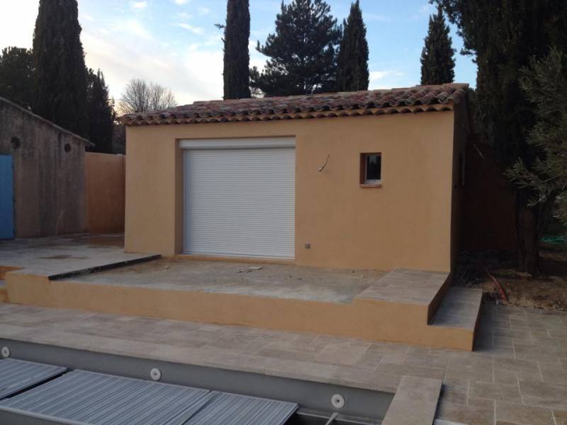 Pool house après intervention