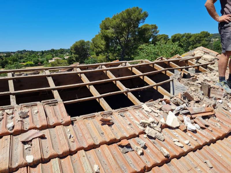 Projet de rénovation de toiture en sud Luberon près de Pertuis