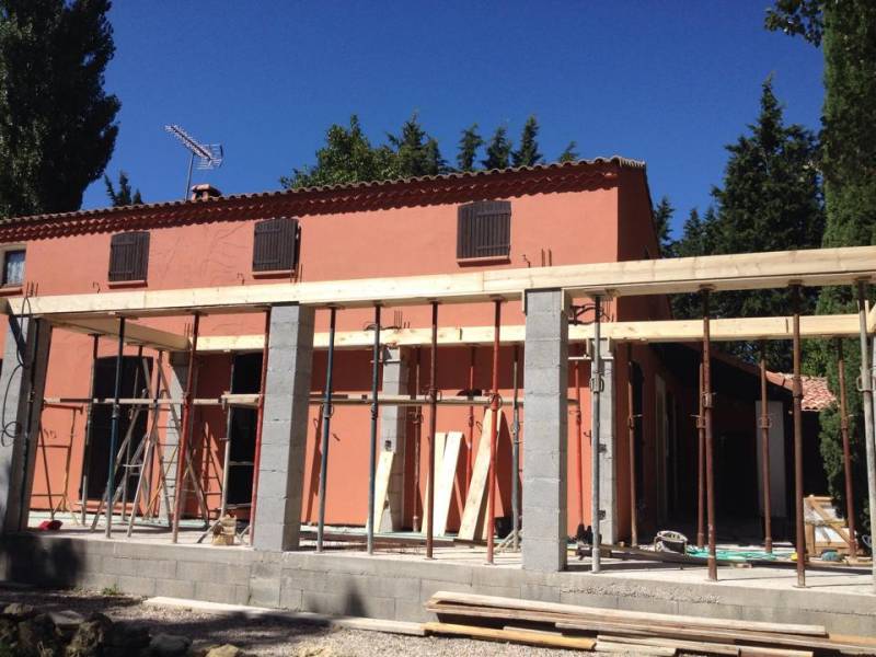 Terrasse couverte Puyricard