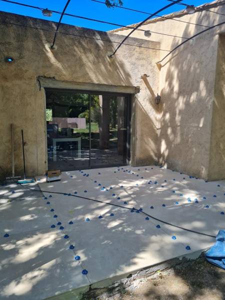 Changement de menuiseries pour grande ouverture en Provence proche des Alpilles