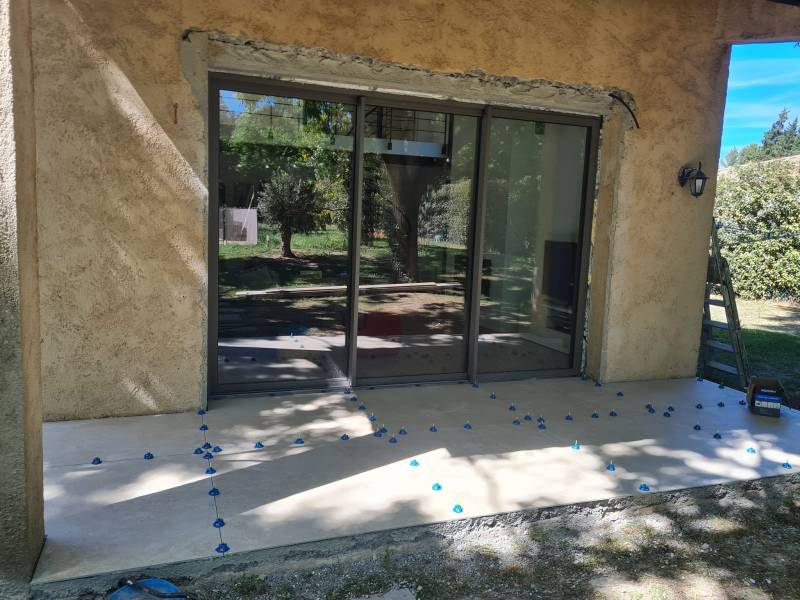 Après modification d'ouvertures sur terrasse en pays d'Aix